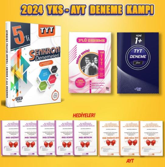 YKS DENEME KAMPI - 2024 YKS Özel Hazırlık-18’li Set (3+5 Hediyeli)