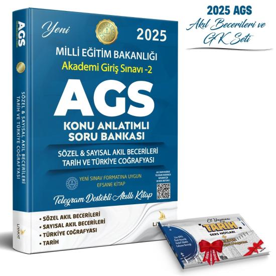 2025 MEB AGS SÖZEL SAYISAL AKIL YÜRÜTME- TARİH VE COĞRAFYA (ÖĞRETMEN AKADEMİSİ GİRİŞ SINAVI 2.KİTAP)